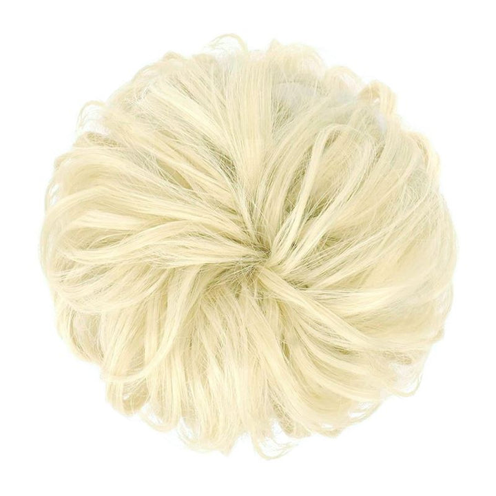 Messy Bun Hair elastic with curly artificial hair - 88 Bleach Blond - Fashiongirl