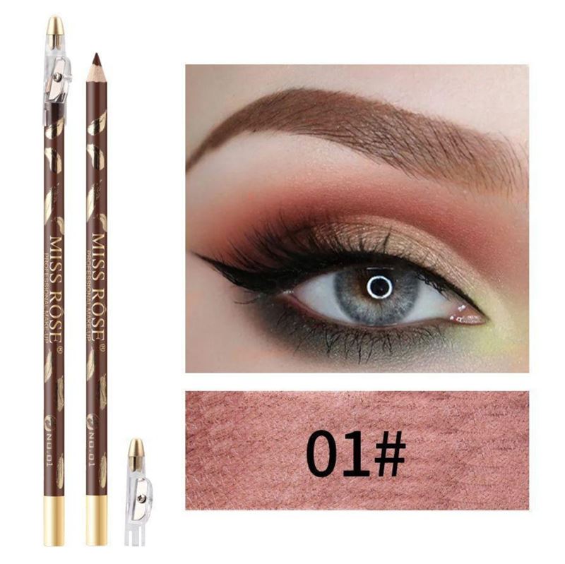 Miss Rose Eyebrow Pencil / Eyebrow Brush - No. 1 Dark Brown - | Fashiongirl