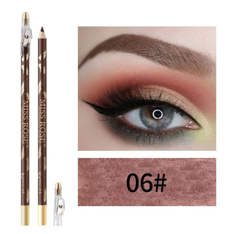 Miss Rose Eyebrow Pencil / Eyebrow Brush - No. 6 Black Brown - Fashiongirl