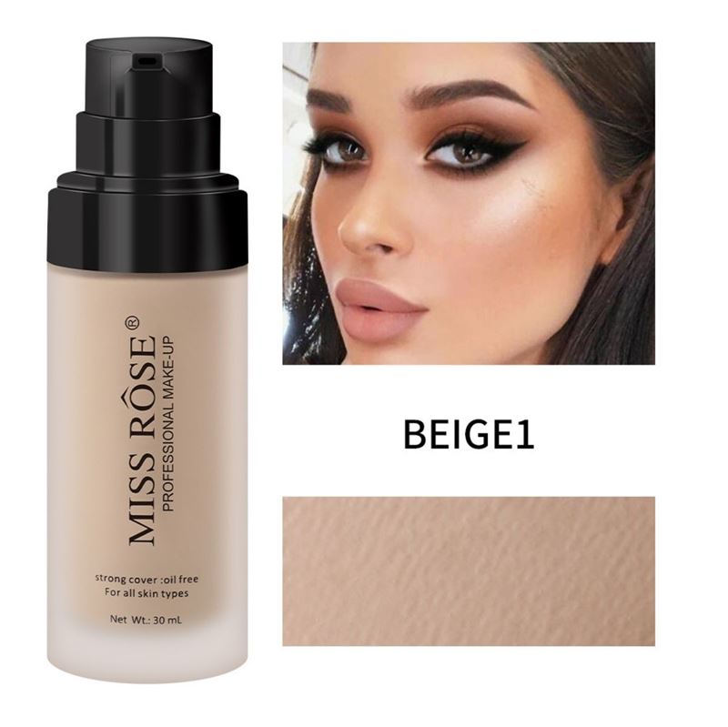 Miss Rose Foundation - Beige 1 (30 ml) - | Fashiongirl