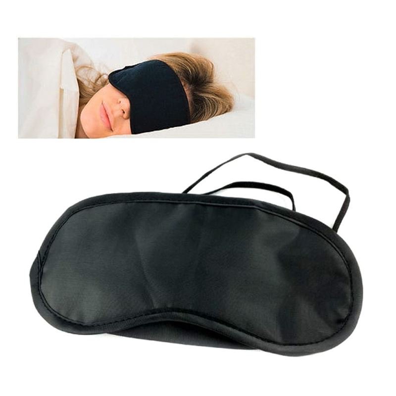 Satin Sleeping Mask - Classic Comfort, Black - Fashiongirl