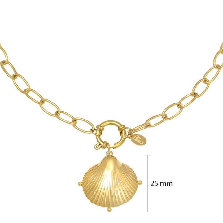 SOHO Clam Necklace - Gold - Fashiongirl