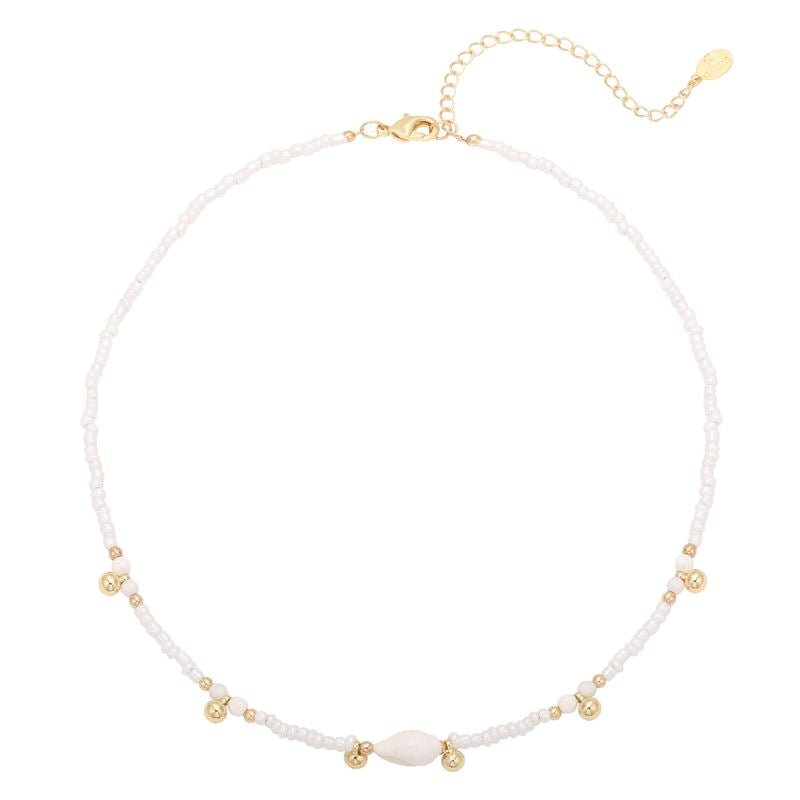 SOHO Ila Pearl Anklet - White - Fashiongirl