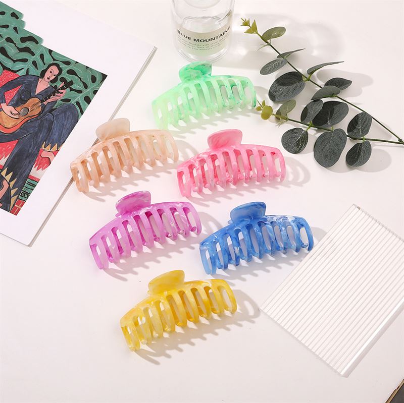 SOHO Kana Marble Hair Claw - Ocean - Hair Accessories