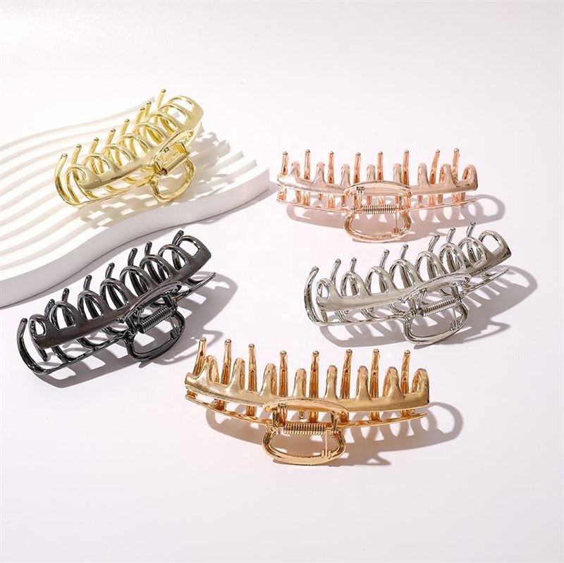 SOHO Kana Metal Hair Claw - Titanium - Hair Accessories