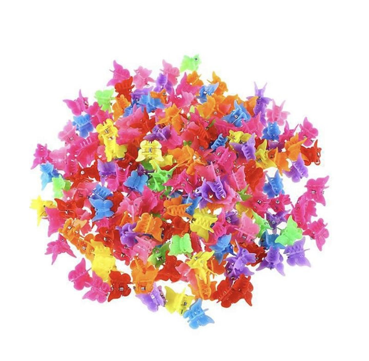 SOHO Mini Butterfly Hair Claws / Hair Decorations - 50 pcs Butterfly Hair Claws Multicolour - Hair Accessories