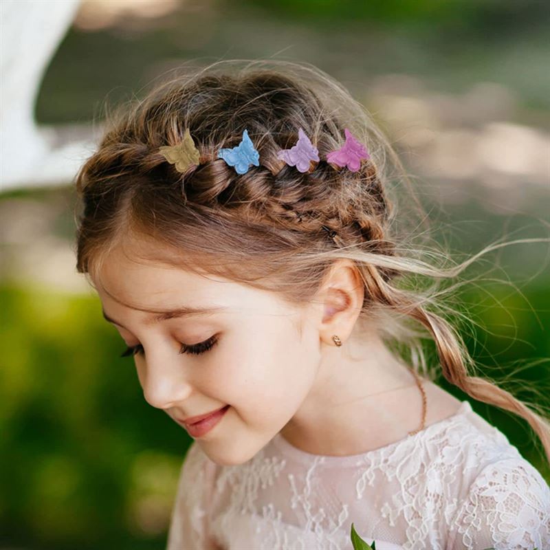 SOHO Mini Butterfly Hair Claws / Hair Decorations - 50 pcs Butterfly Hair Claws Multicolour - Hair Accessories