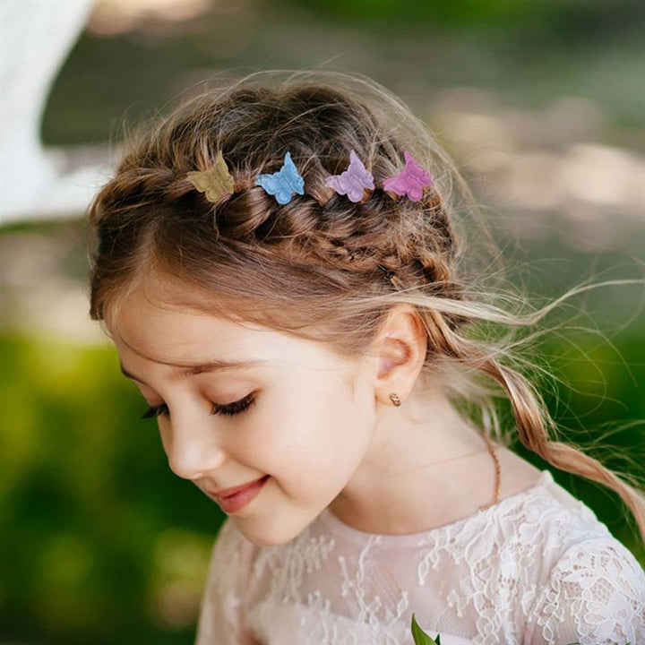 SOHO Mini Butterfly Hair Claws / Hair Decorations - 50 pcs Butterfly Hair Claws Multicolour - Hair Accessories