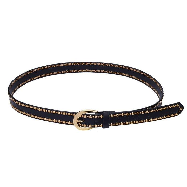 SOHO Stud Belt - Black/Gold - Fashiongirl