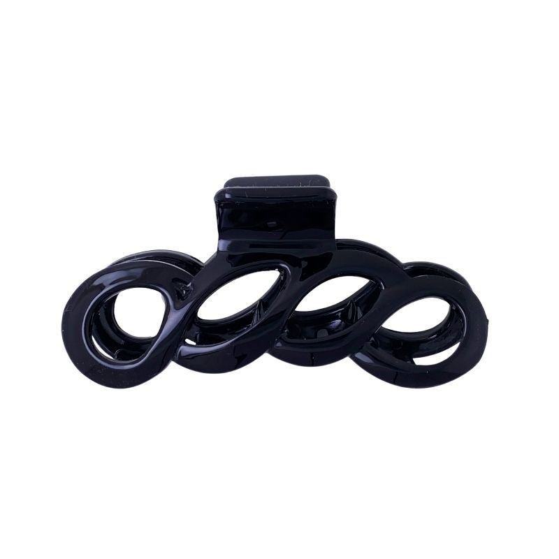 SOHO Wave Hair Claw - Black - Hair Accessories