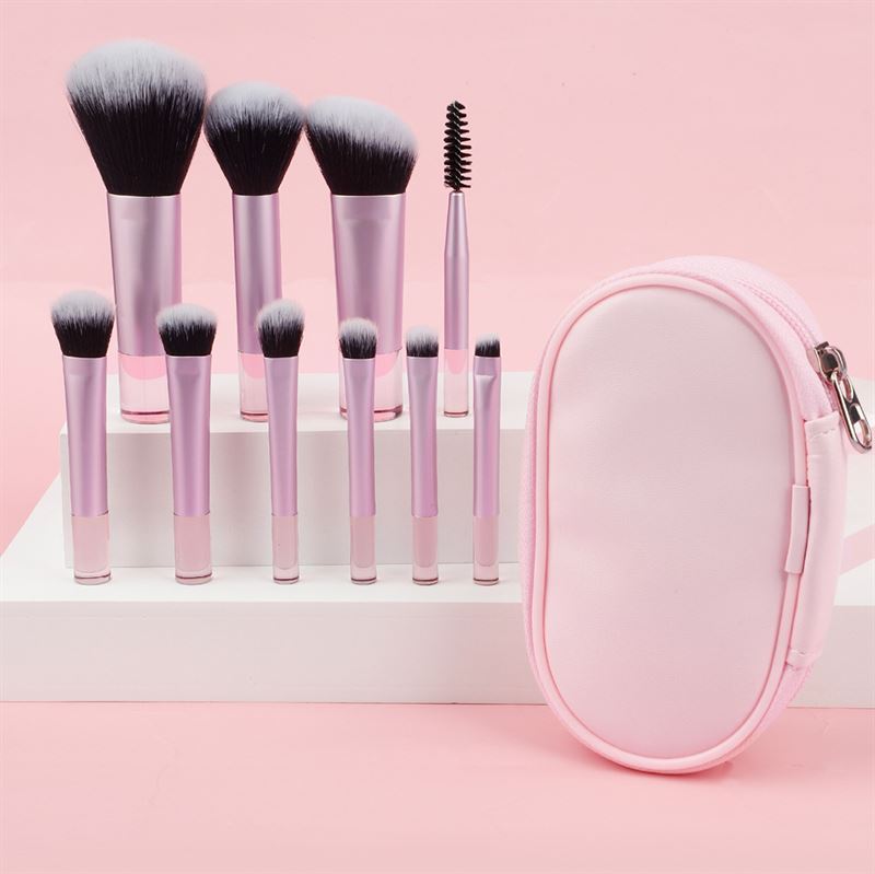 Technique PRO Petite Glow Brush Travel Set - Pink - Fashiongirl