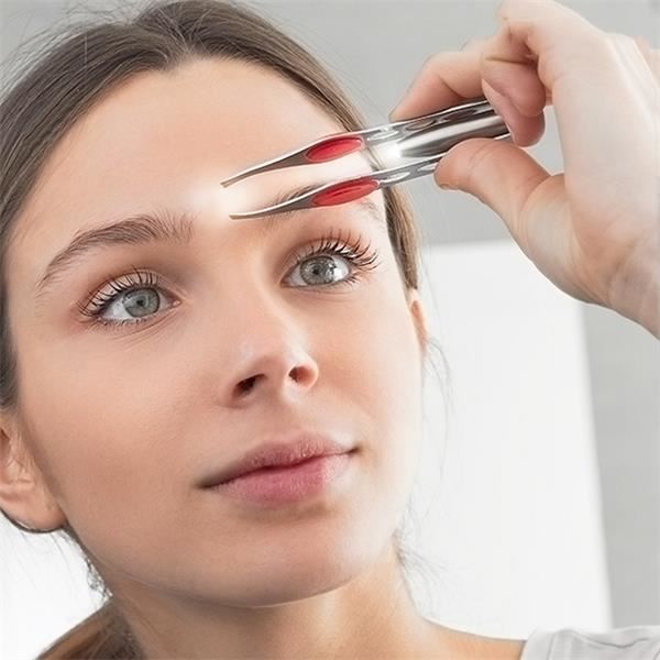 Tweezers tweezer with LED light for eyebrows - Fashiongirl