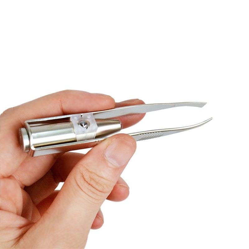 Tweezers tweezer with LED light for eyebrows - Fashiongirl