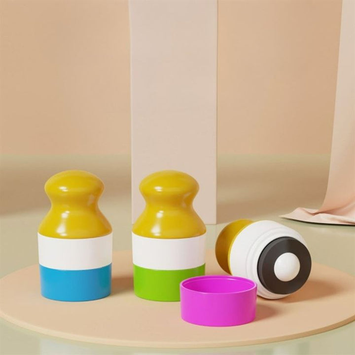 UNIQ Portable Refillable Sponge Roller Applicator - 100ml - Mess - Free Sunscreen & Lotion for Kids - Travel Accessories