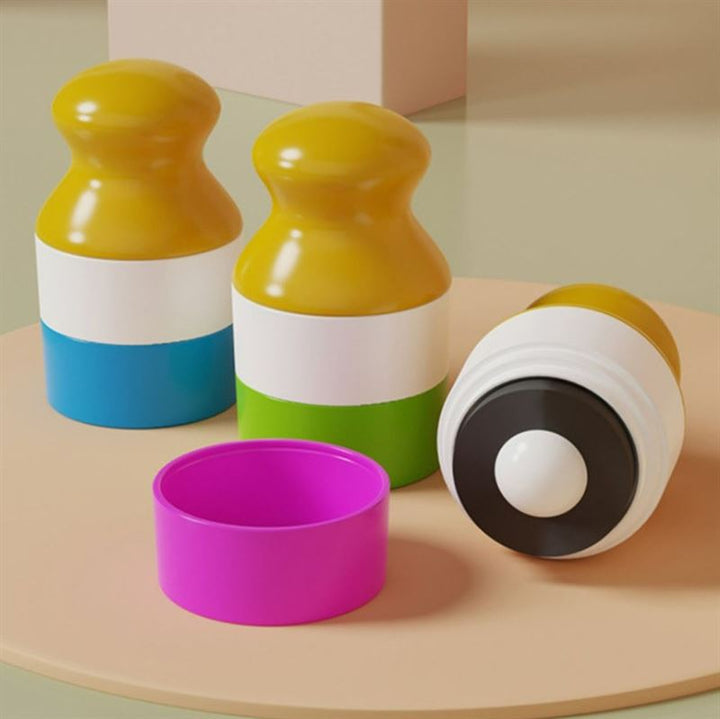 UNIQ Portable Refillable Sponge Roller Applicator - 100ml - Mess - Free Sunscreen & Lotion for Kids - Travel Accessories