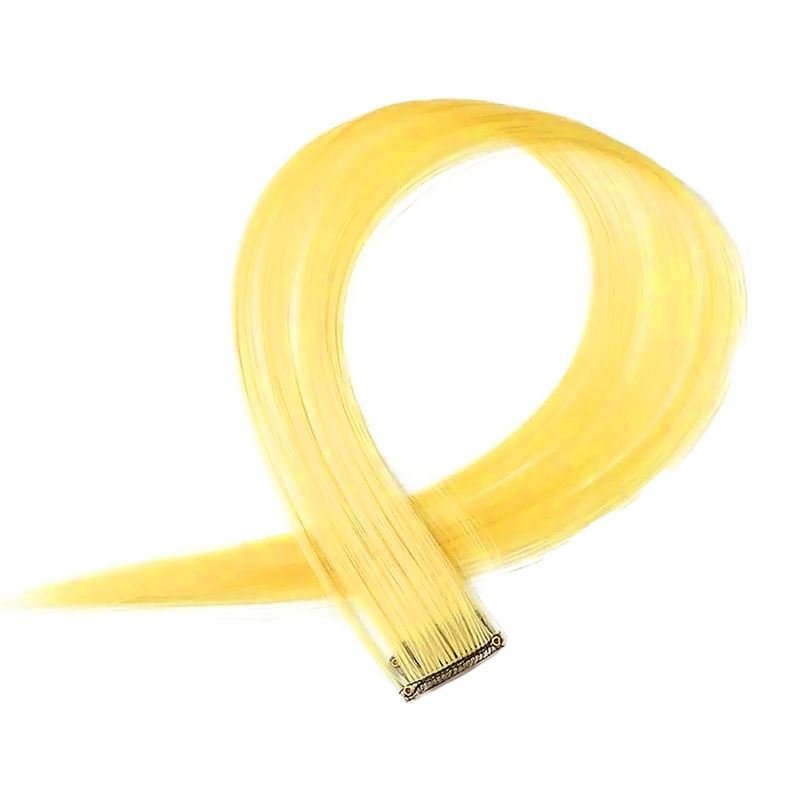 Yellow, 50 cm - Crazy Colour Clip On - Fashiongirl