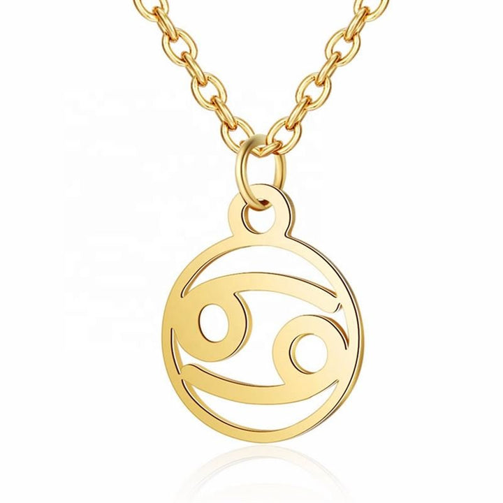 Zodiac Necklace: Cancer - Zodiac, Gold - Fashiongirl