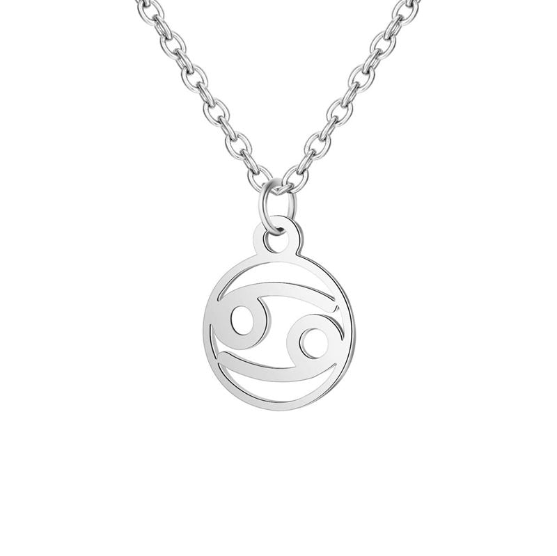 Zodiac Necklace: Cancer - Zodiac, Silver - Fashiongirl