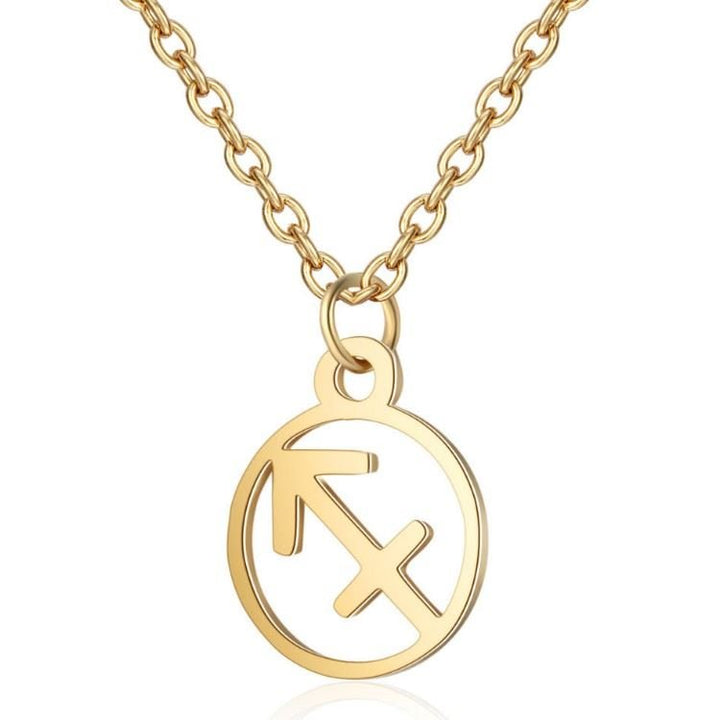 Zodiac Necklace: Sagittarius - Zodiac, Gold - Fashiongirl