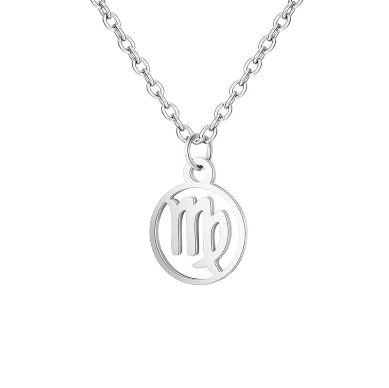 Zodiac necklace: Virgo - Zodiac, Silver - Fashiongirl