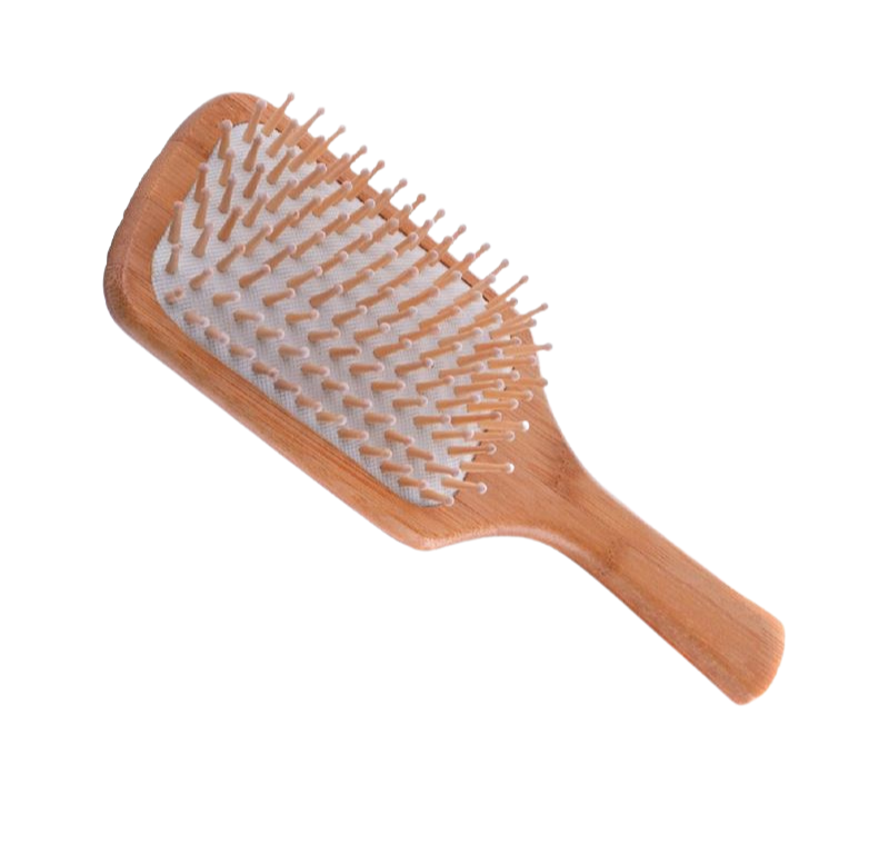 TBC Hairbrush Natural - Paddle Brush Beech & Maple Wood