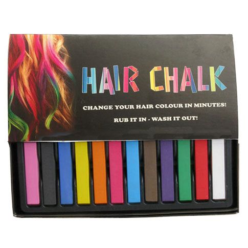 Hair Chalk Package with 12 Beautiful Hair Chalks