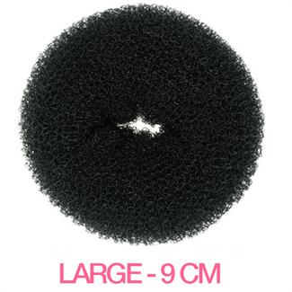 Hair Donut - Black - 9 cm