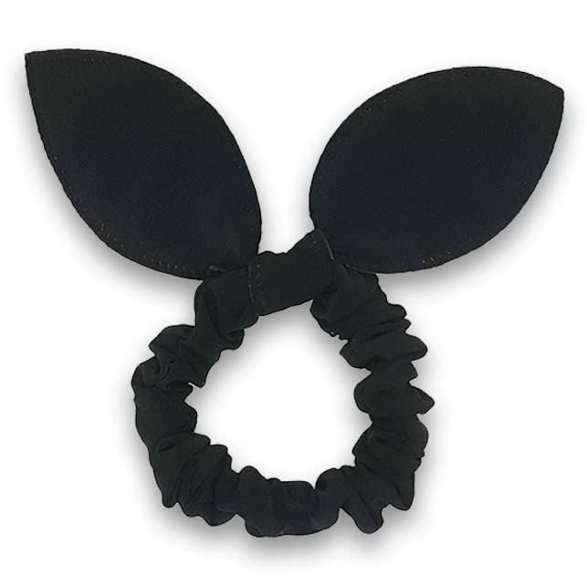 Scrunchie with loop - black