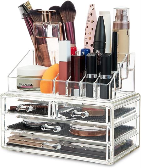 UNIQ Acrylic Jewelry and Makeup Organizer with 4 drawers - SF 1155