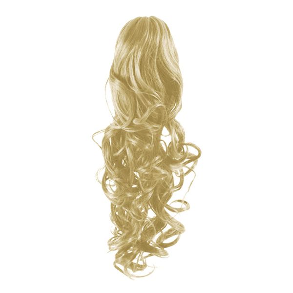 Ponytail Fiber Extensions Curly Blonde 613#