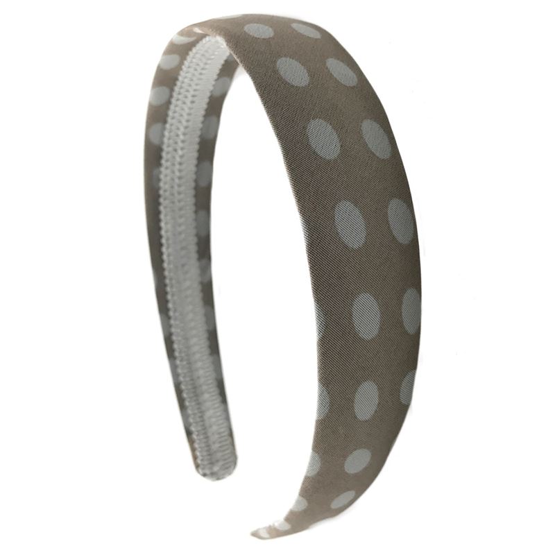 Hairband with Dots - Beige