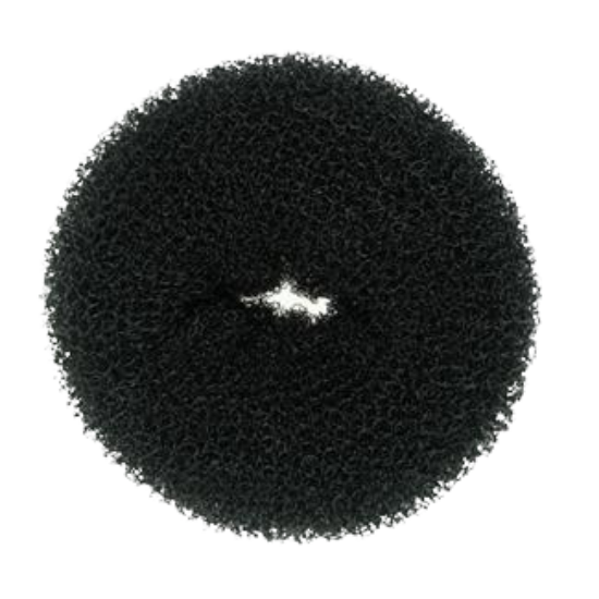 Hair Donut - Black - 4 cm