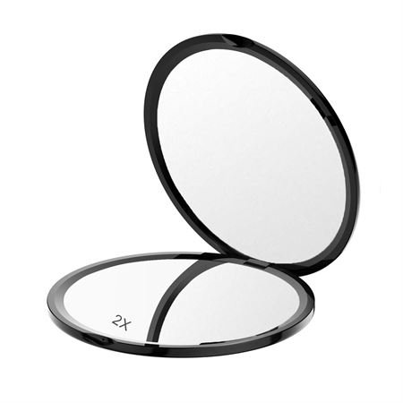 UNIQ Mini Compact Round Mirror with 2x Magnification