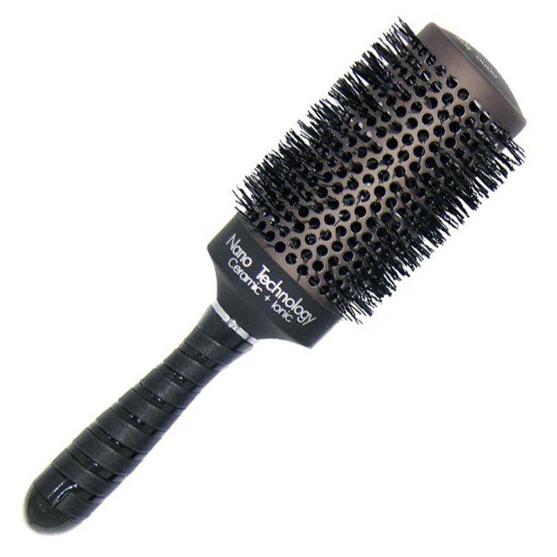TBC Ceramic Ionic Round Hairbrush, Nano Technology, XXL 53 mm
