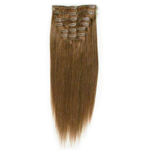 Clip On Hair #6 50 cm brown