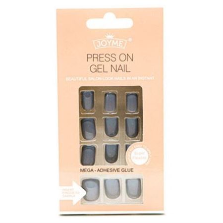 Click On / Press On Nails - Gray #S181