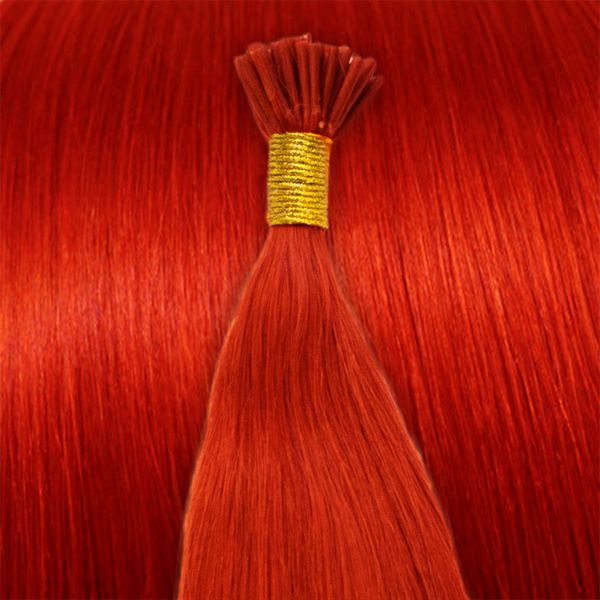 50 cm Cold Fusion Hair Extensions Mailbox Red