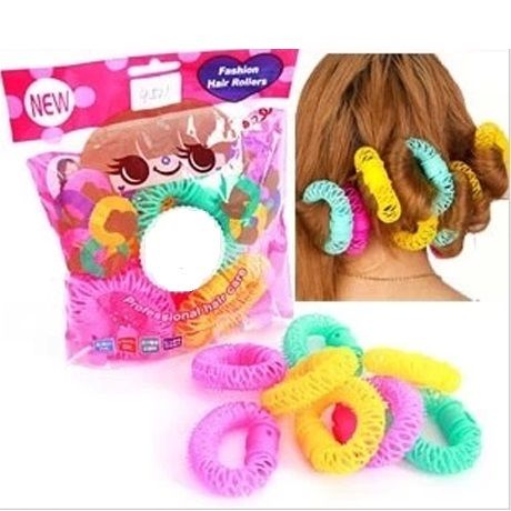 Fashion Spiral Hair Rollers / Curlers 8 pcs