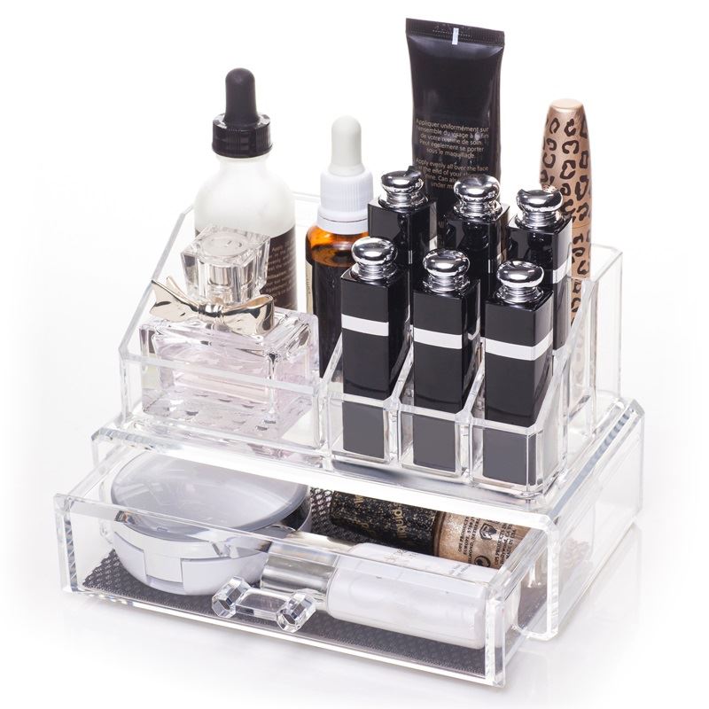 UNIQ Acrylic Makeup Organizer with 1 Drawer + Top, SF-1061