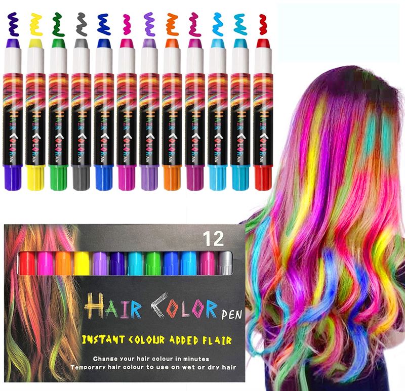 Hair Chalk - Hair Chalk Color Pen - 12 colors