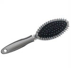Hairbrush Oval Pad - Silver