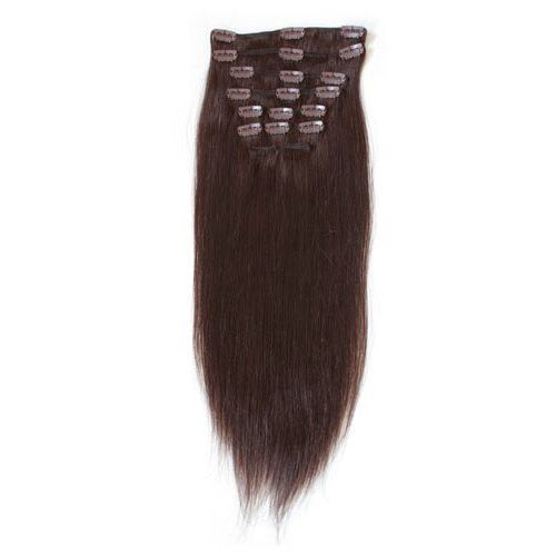 Clip On Hair #2 50 cm dark brown