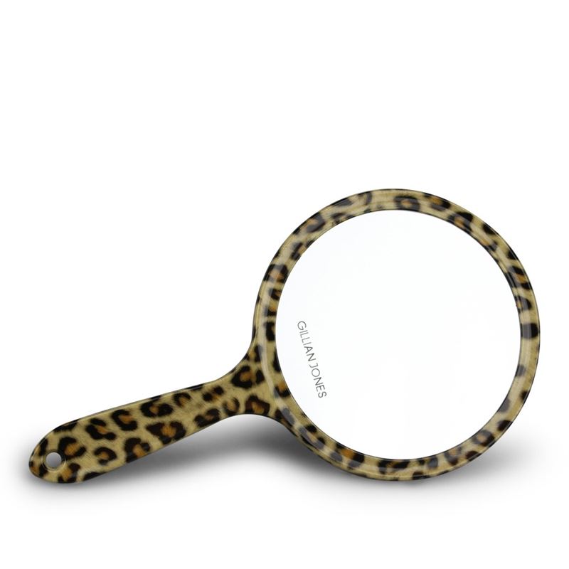 Gillian Jones Leopard Mirror Two-Sided Hand Mirror