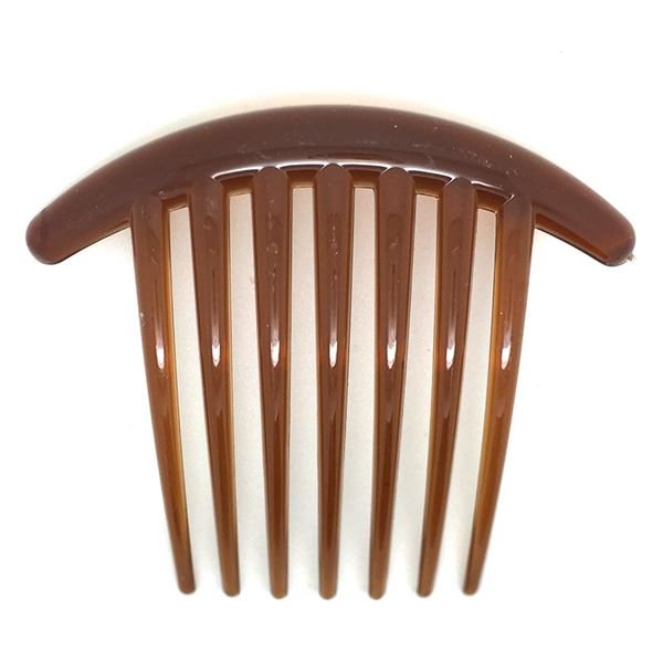 French Twist Side Hair Comb - Brown